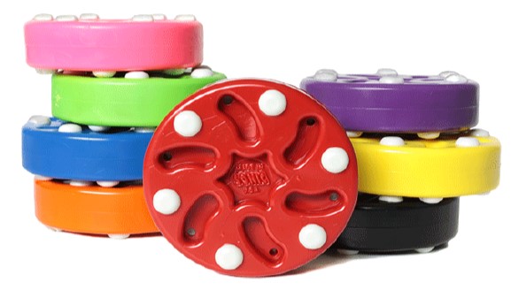 Sonic inline hockey puck in various colours